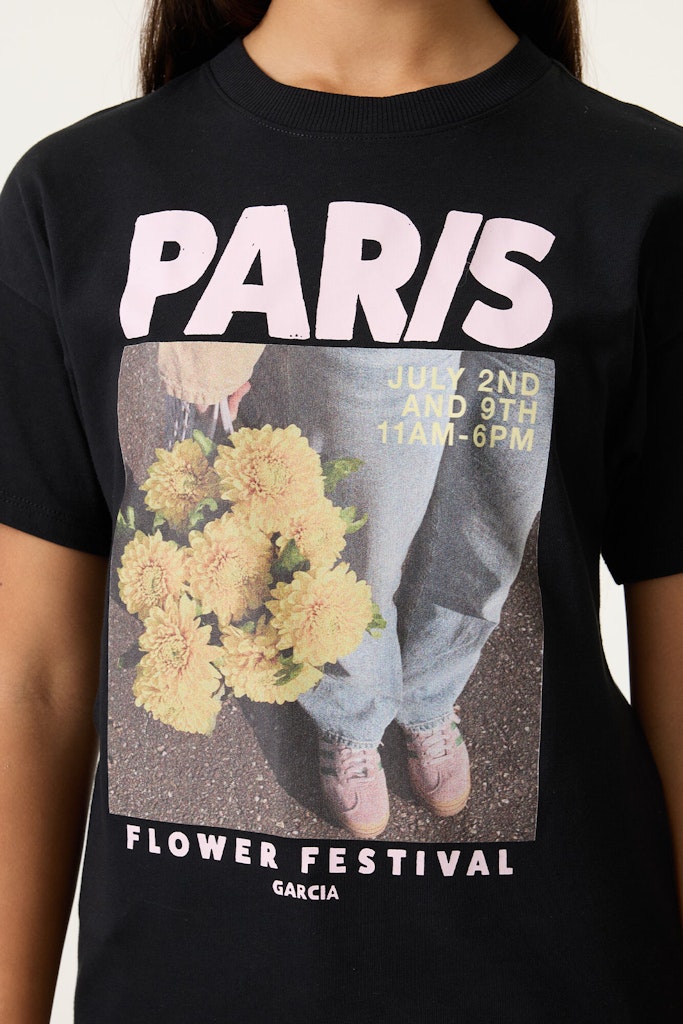 Garcia Mädchen T-Shirts & Tops Off Black