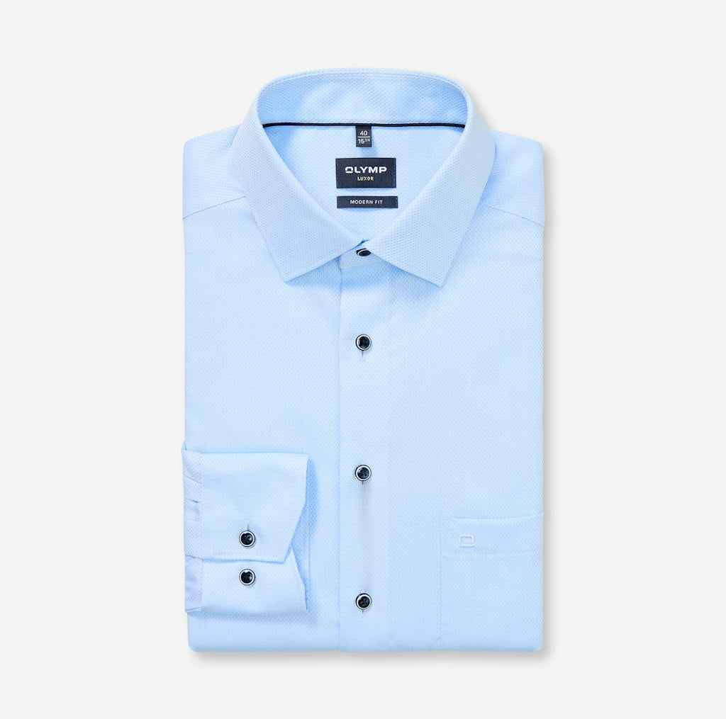 Olymp Herren Hemden lang Hellblau