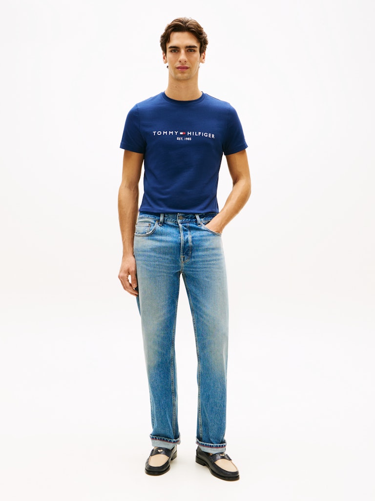 Tommy Hilfiger Herren T-Shirts kurz Dcc Blue