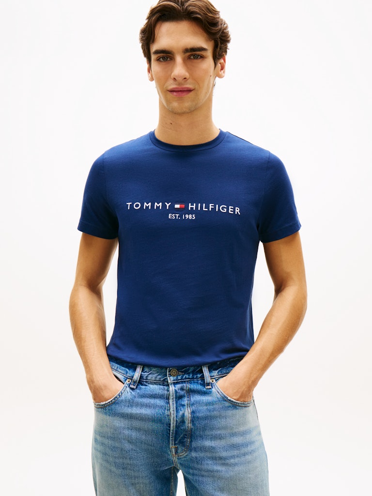 Tommy Hilfiger Herren T-Shirts kurz Dcc Blue