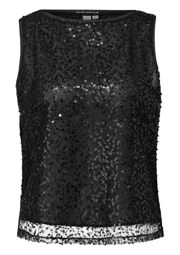 QS by S.Oliver Damen Tops Grey/Black