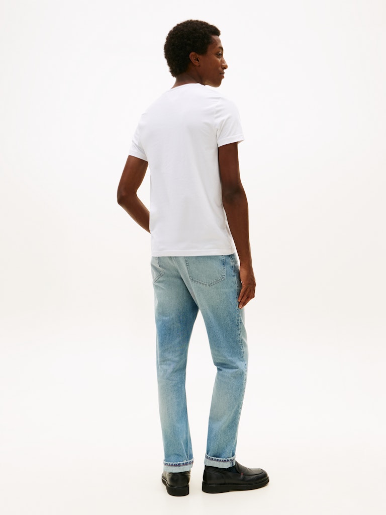 Tommy Hilfiger Herren T-Shirts kurz Ybr White