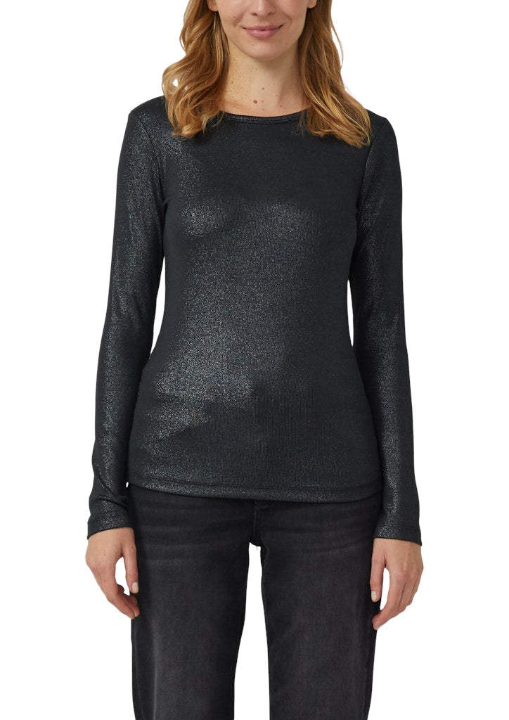 S. Oliver red Damen T-Shirts Grey/Black