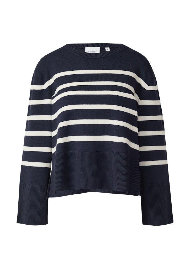 Comma Damen Pullover Blue