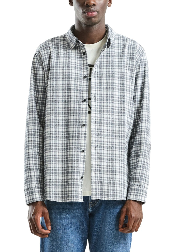 QS by S.Oliver Herren Hemden lang Grey/Black