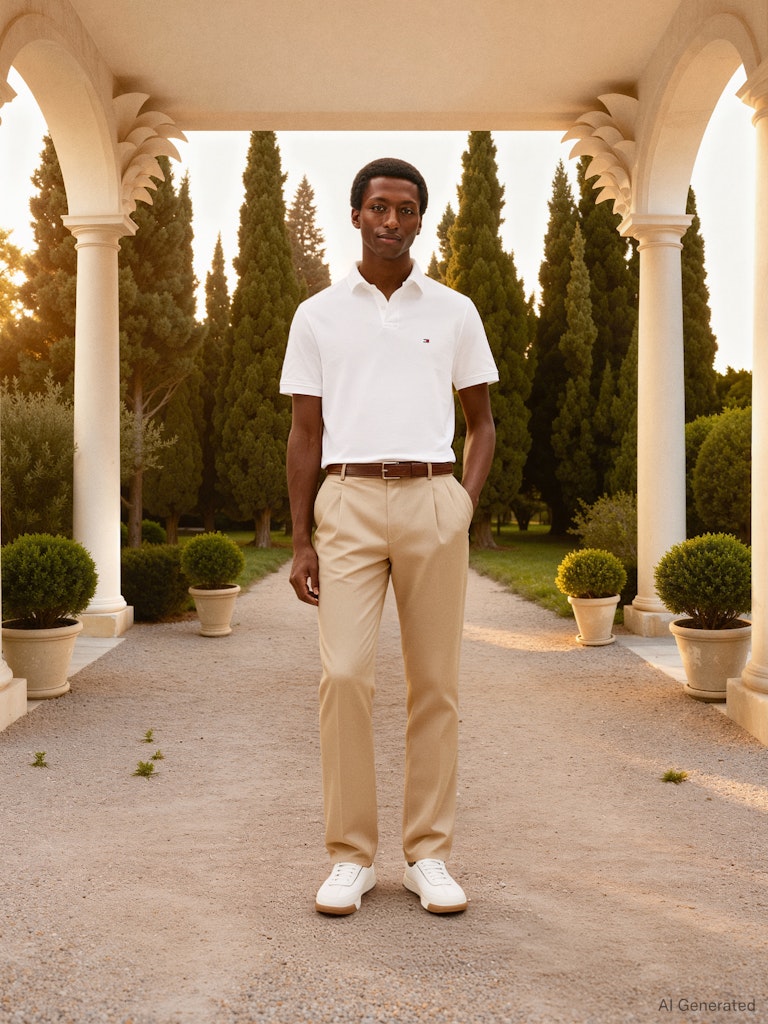 Tommy Hilfiger Herren Polo-Shirts Ybr White