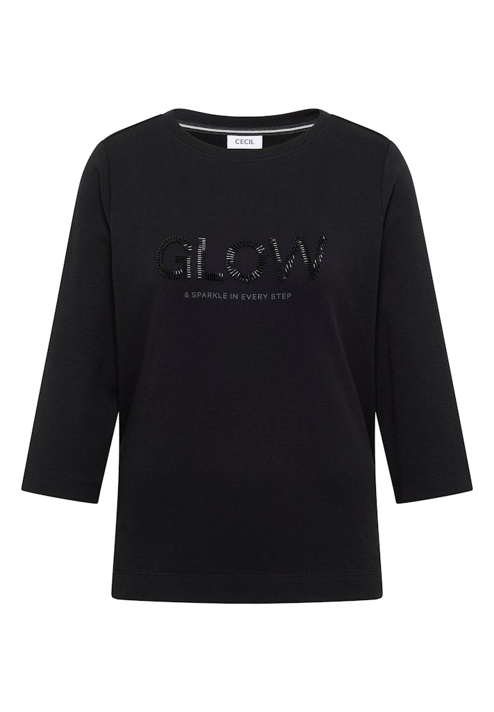 Cecil Damen T-Shirts Black