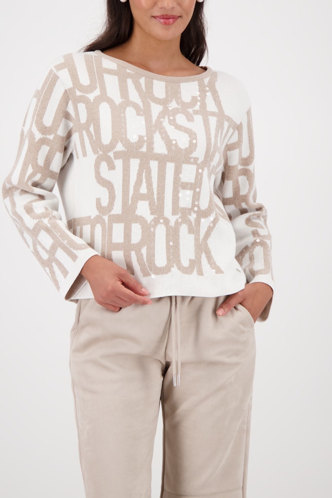 Monari Damen Pullover Lattemacchi