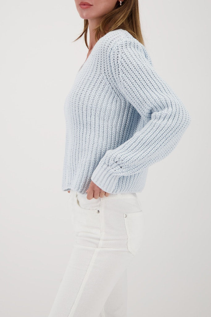 Monari Damen Pullover Ice Blue