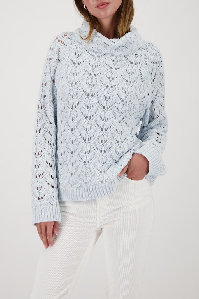Monari Damen Pullover Ice Blue