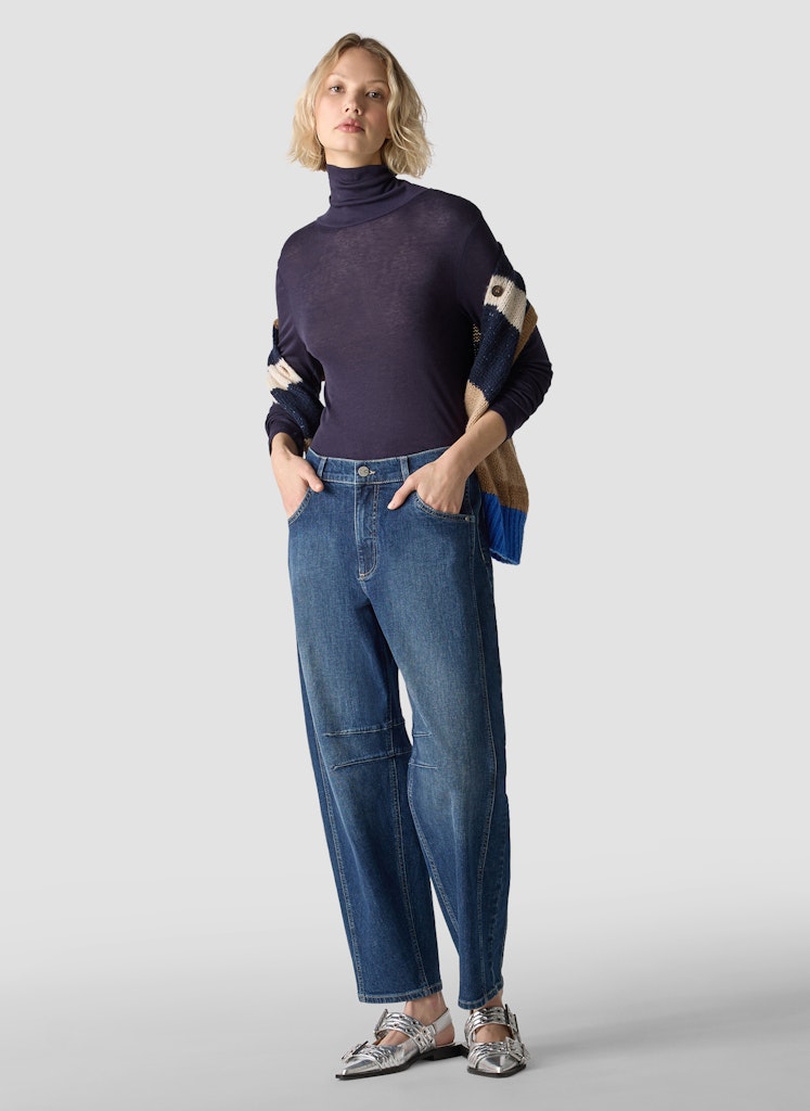 Le Comte Damen T-Shirts Marineblau