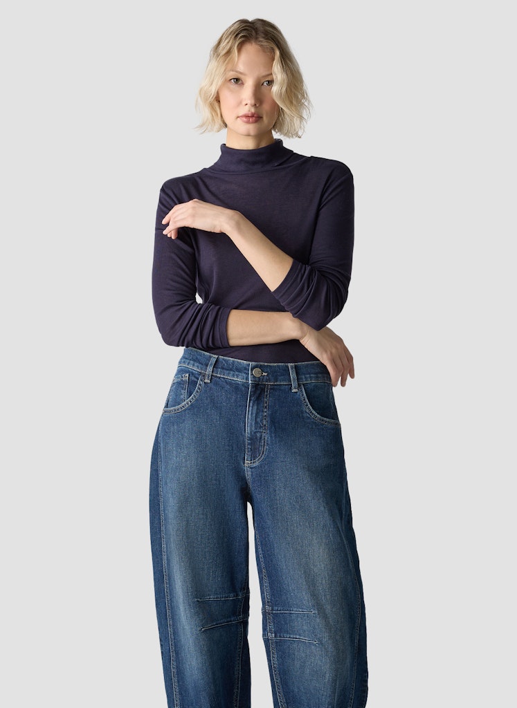 Le Comte Damen T-Shirts Marineblau