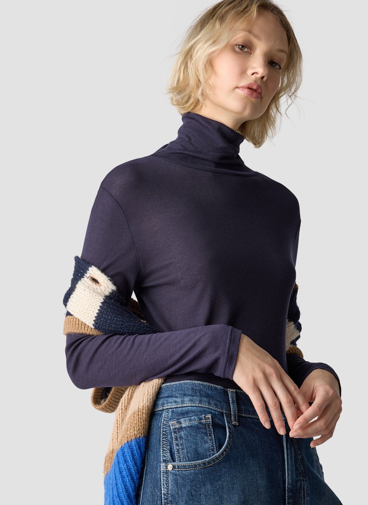 Le Comte Damen T-Shirts Marineblau