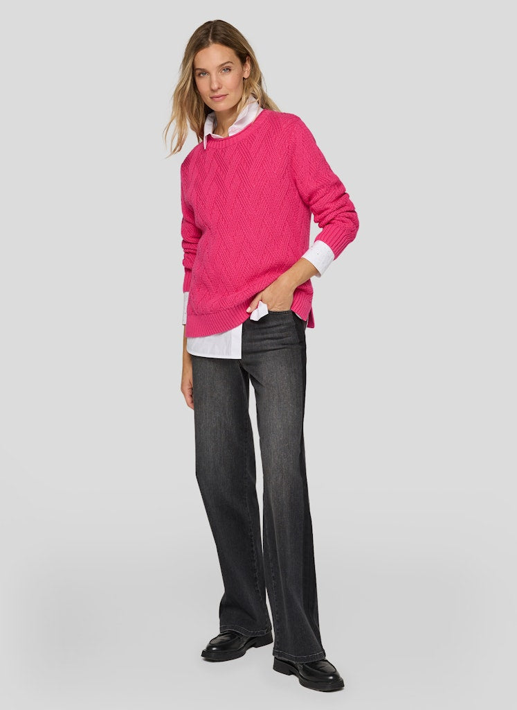 Rabe Damen Pullover Malve