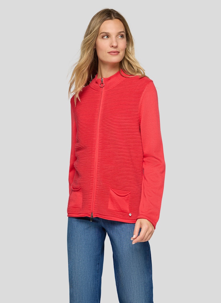 Rabe Damen Strickjacken Koralle