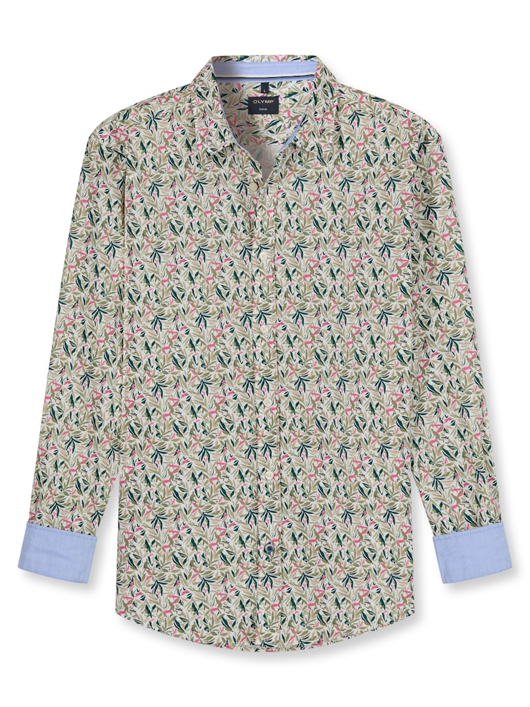 Olymp Herren Hemden Oliv