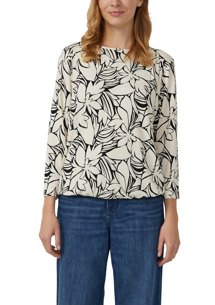 S. Oliver red Damen T-Shirts Grey/Black