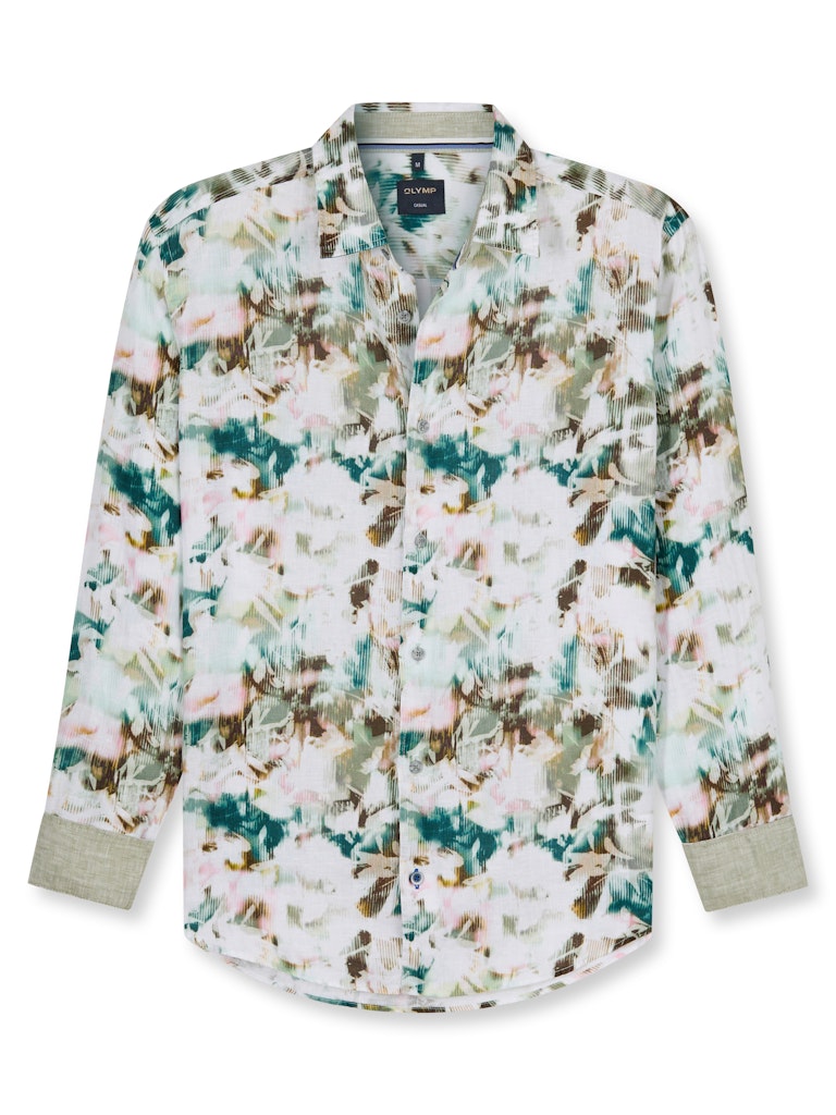 Olymp Herren Hemden Oliv