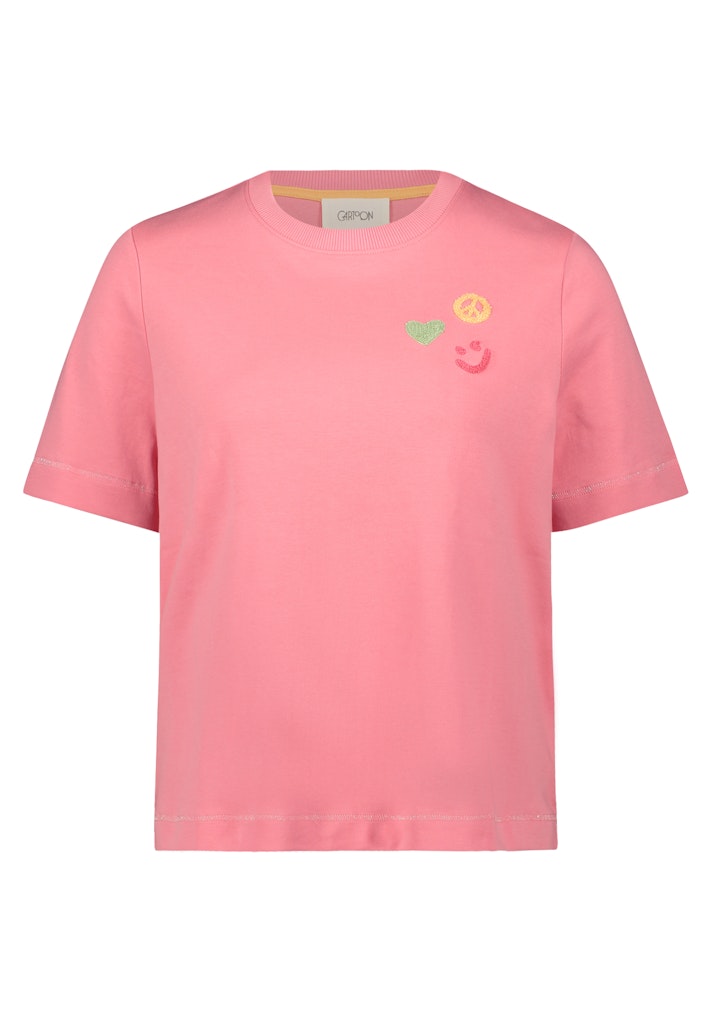 Cartoon Damen T-Shirts Patch Pink/Oran