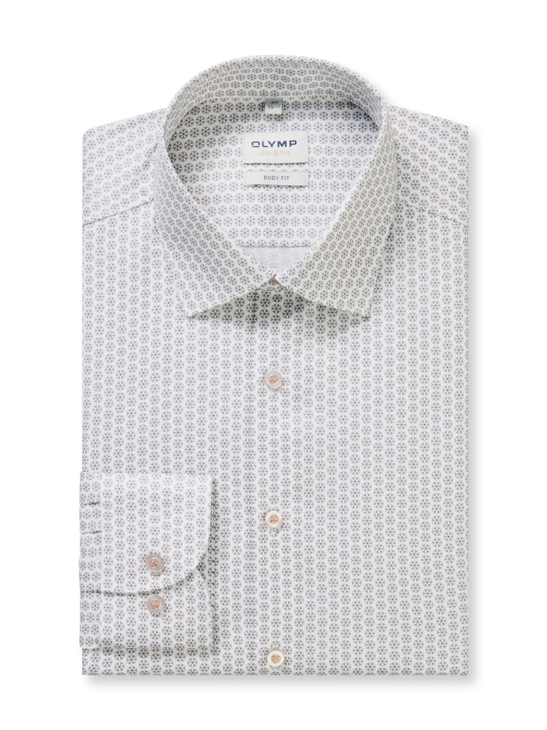 Olymp Herren Hemden lang Nougat