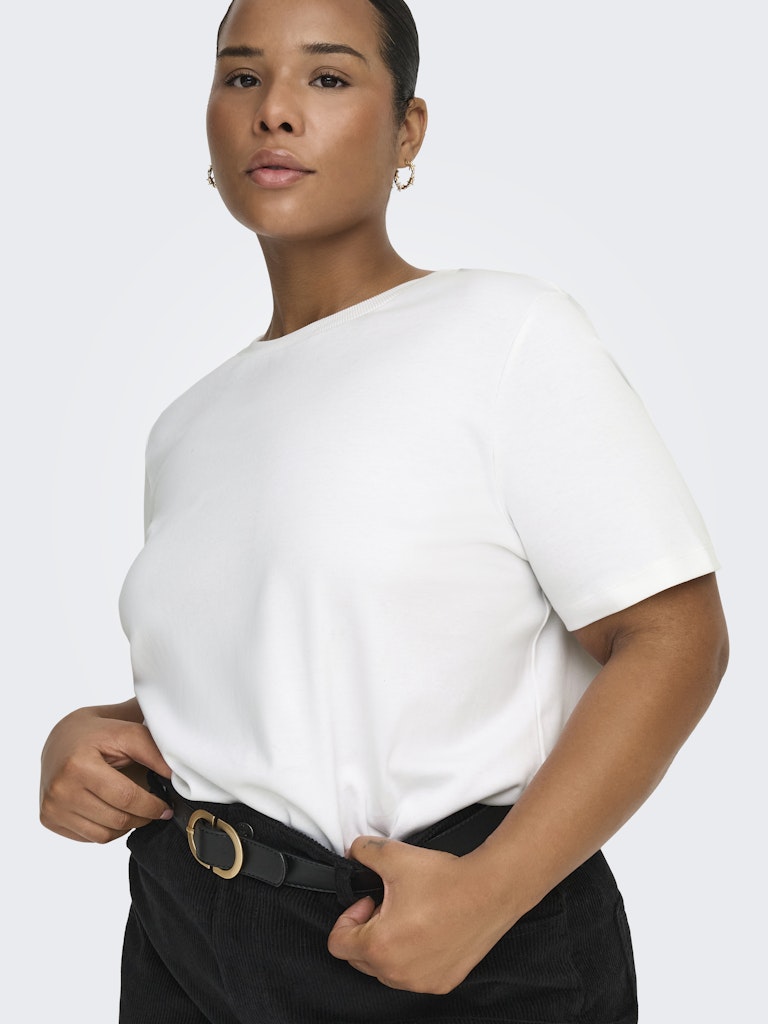 Only Caramkoma Damen T-Shirts Bright White