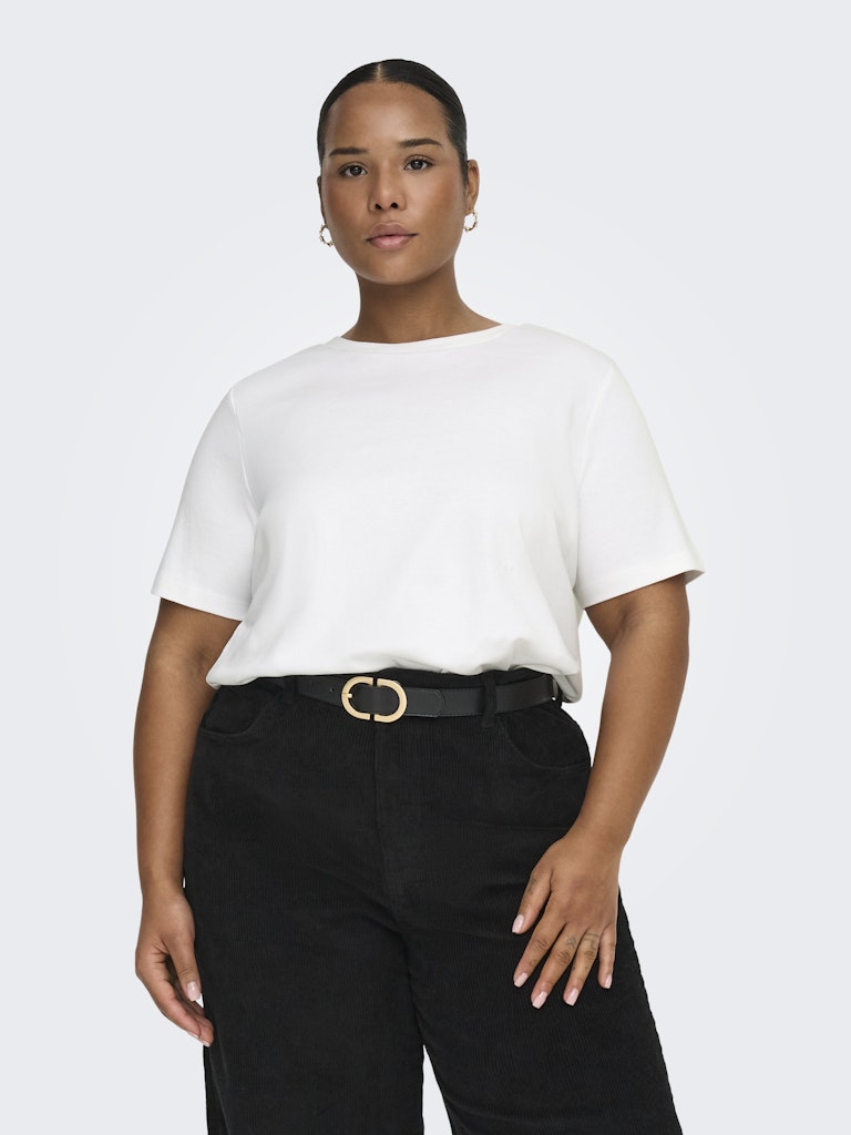 Only Caramkoma Damen T-Shirts Bright White