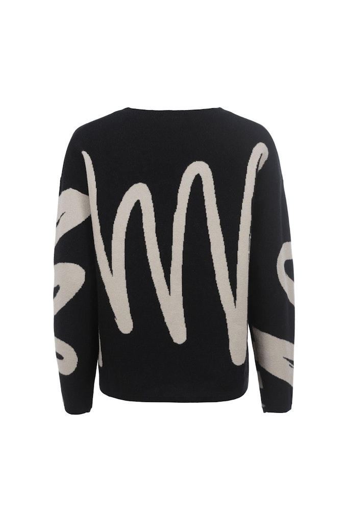 Soquesto Damen Pullover Schwarz