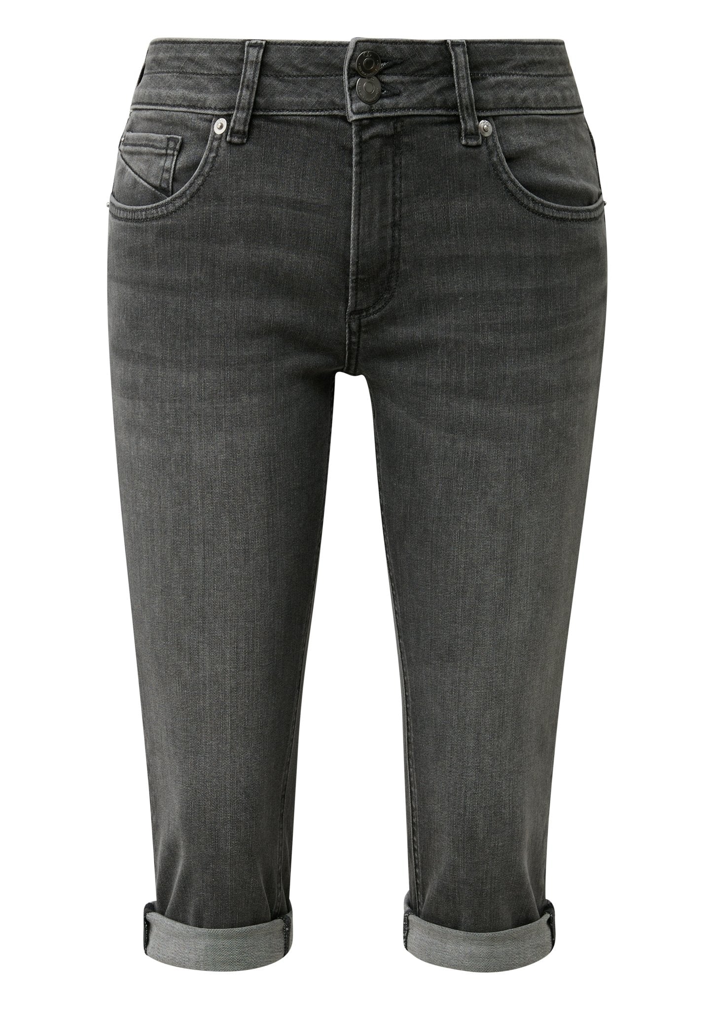 QS by S.Oliver Damen Hosen Grey/Black