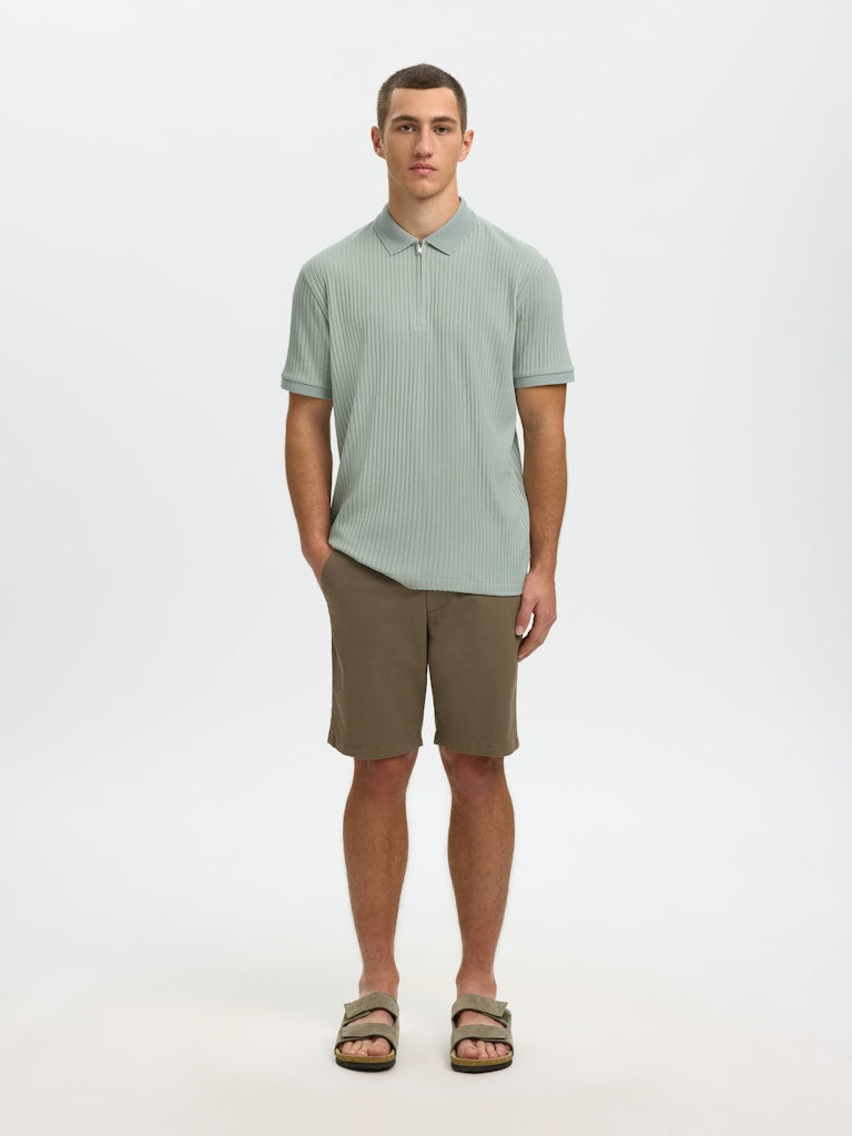 Selected homme Herren Polo-Shirts Aqua Gra