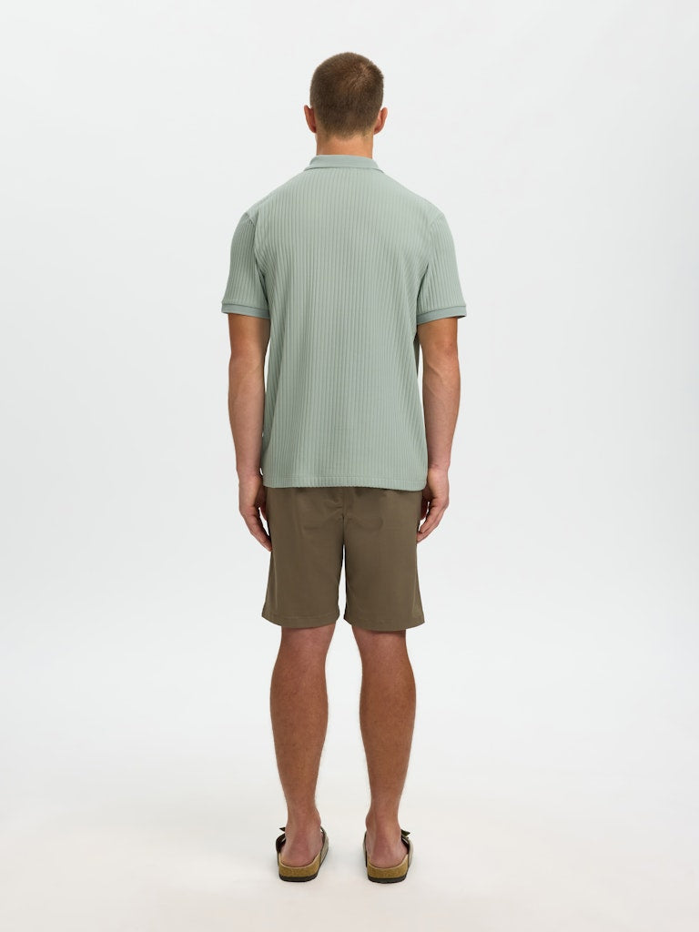 Selected homme Herren Polo-Shirts Aqua Gra
