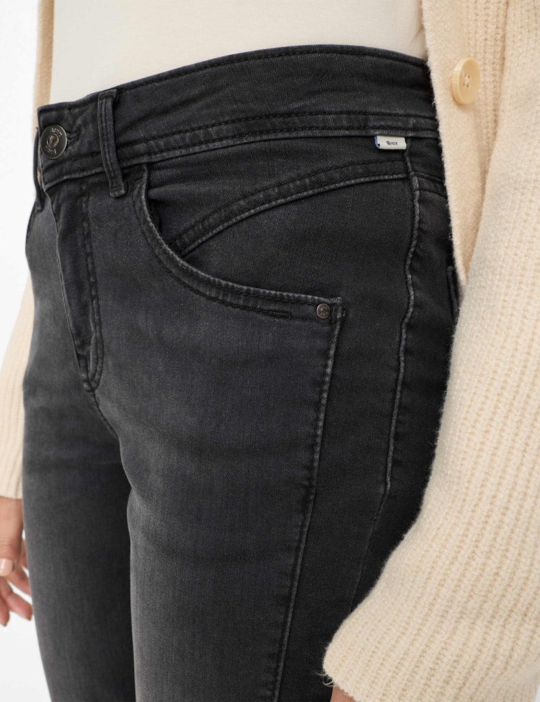 Brax Damen Jeans Used Dark Grey