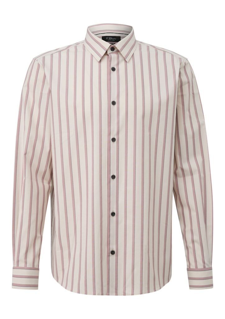 S. Oliver black Herren Hemden lang Grey/Black