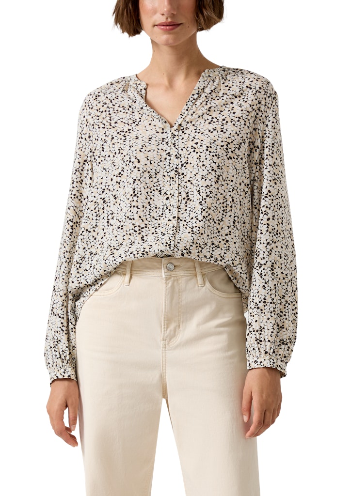 S. Oliver red Damen Blusen Grey/Black