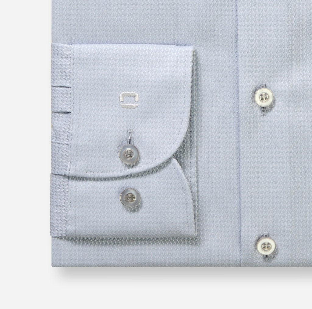 Olymp Herren Hemden lang Silbergrau