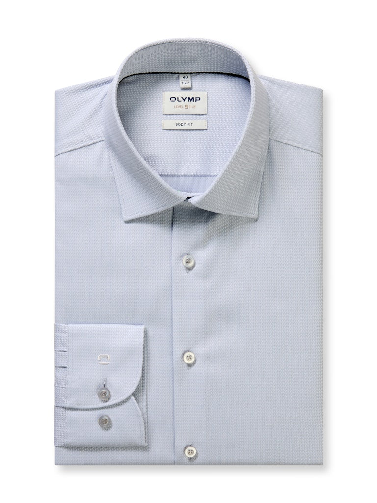 Olymp Herren Hemden lang Silbergrau