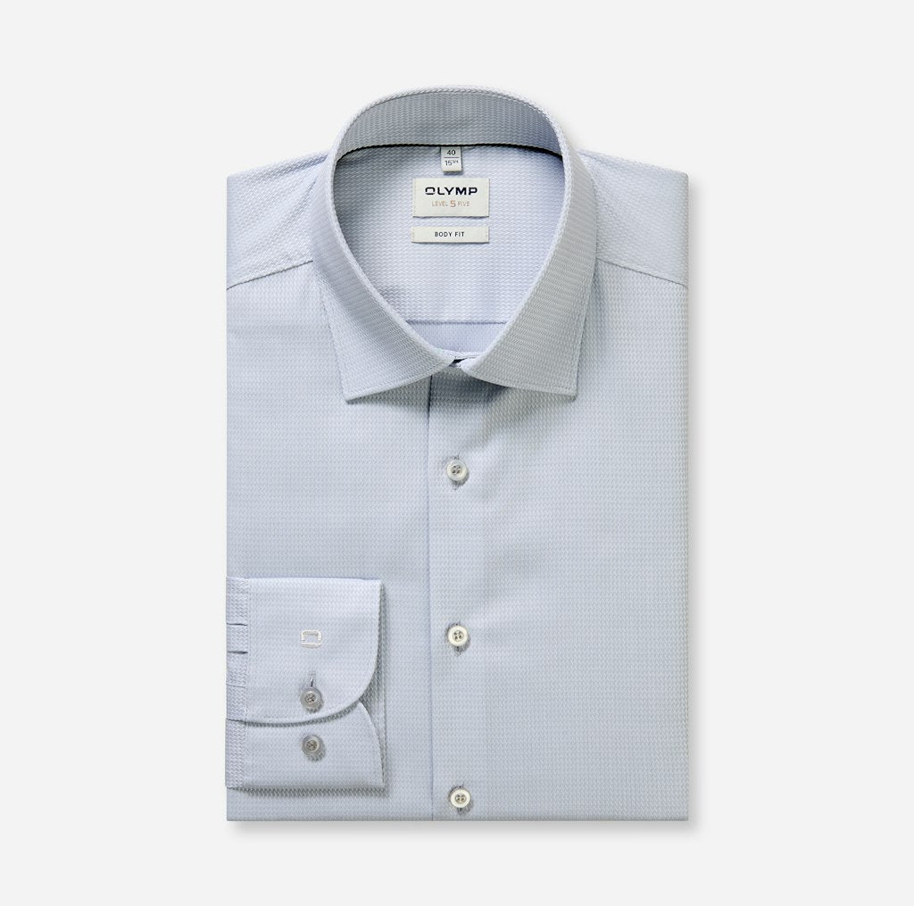 Olymp Herren Hemden lang Silbergrau