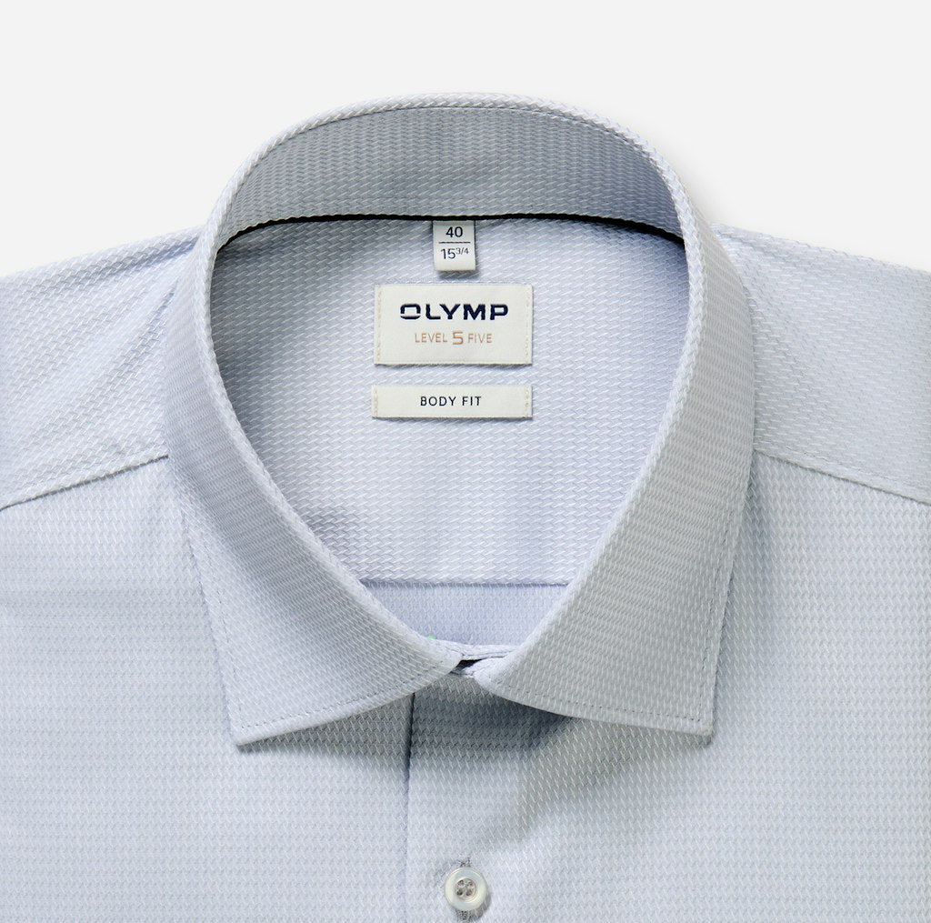 Olymp Herren Hemden lang Silbergrau