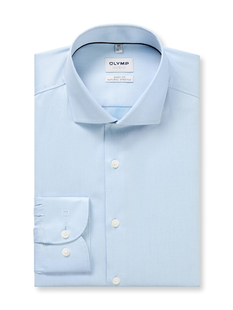 Olymp Herren Hemden lang Bleu