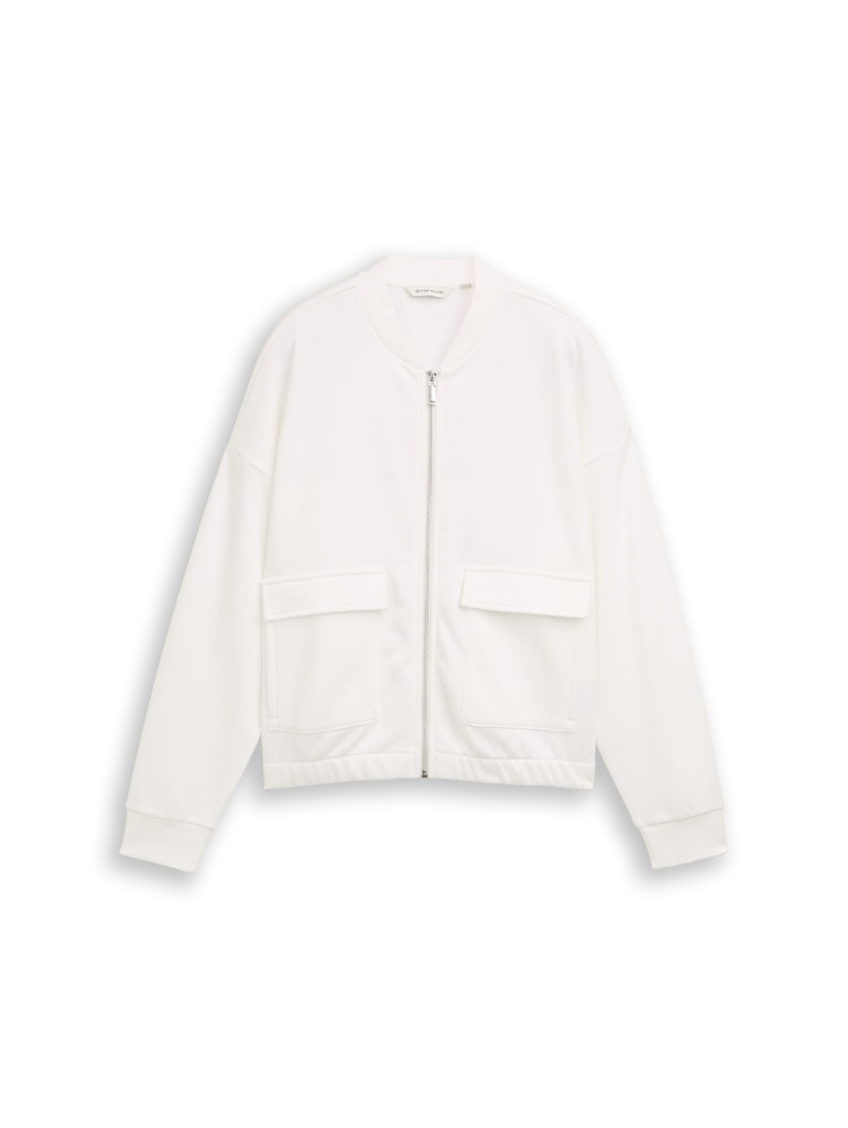 Tom Tailor Damen Sweatjacken Whisper White