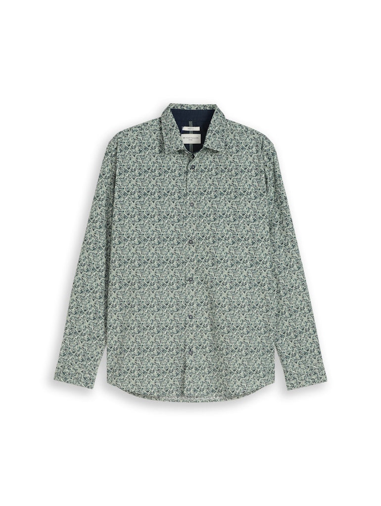 Tom Tailor Herren Hemden lang Mint Round Desi