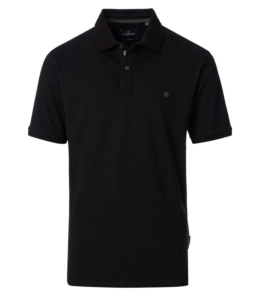 Casa Moda Herren Polo-Shirts Schwarz