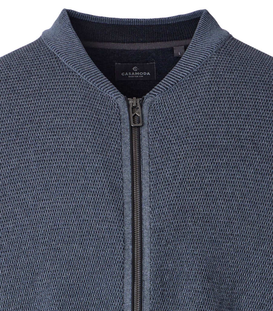 Casa Moda Herren Strickjacken Silber