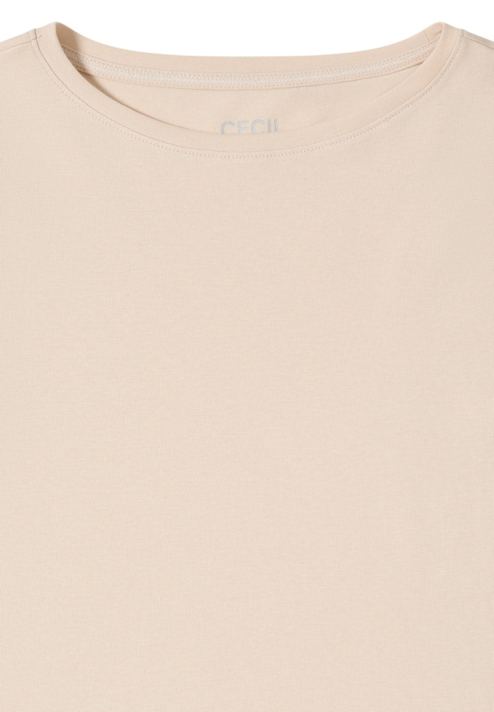 Cecil Damen T-Shirts Pearl Bei