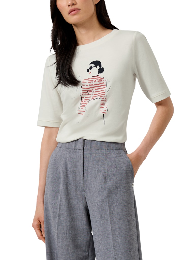 S. Oliver black Damen T-Shirts White