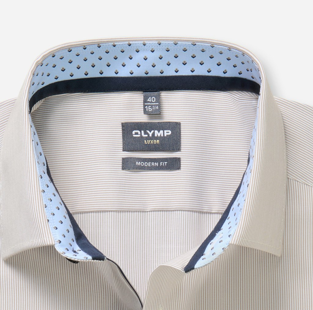 Olymp Herren Hemden lang Nougat