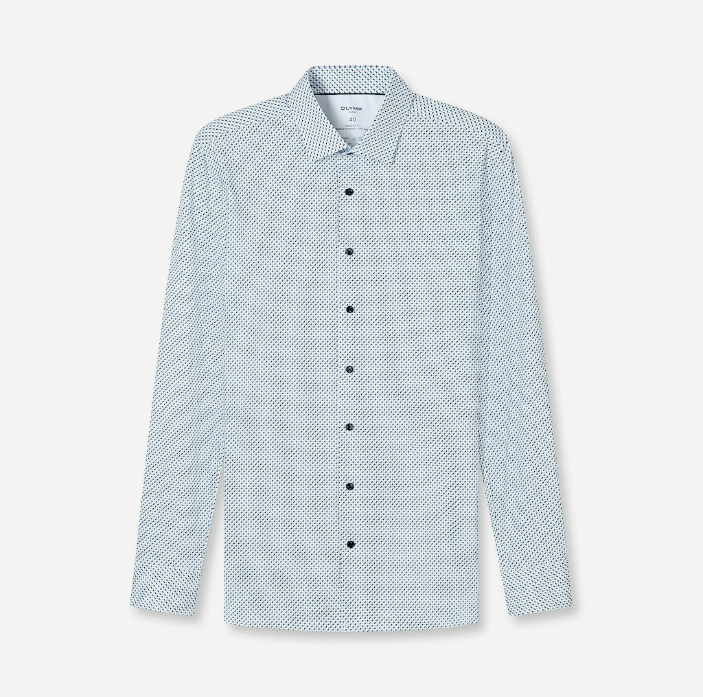 Olymp Herren Hemden lang Bleu