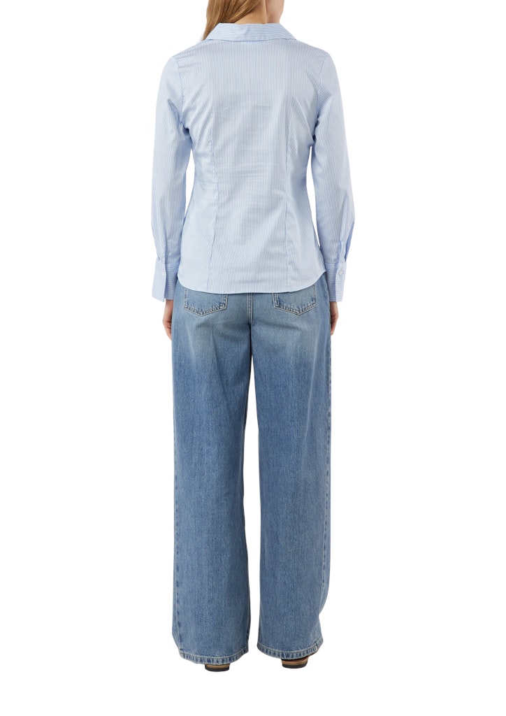 Comma Damen Blusen Blue