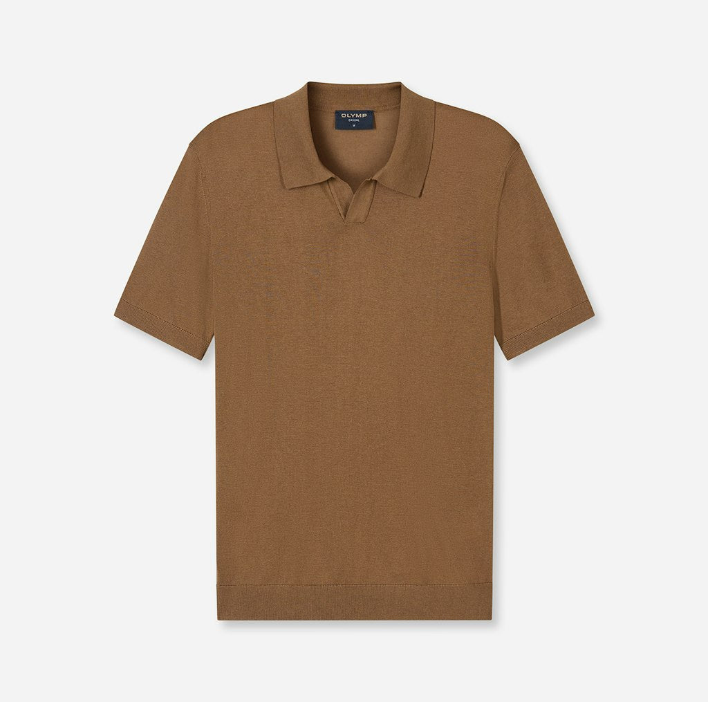Olymp Herren Polo-Shirts Nougat