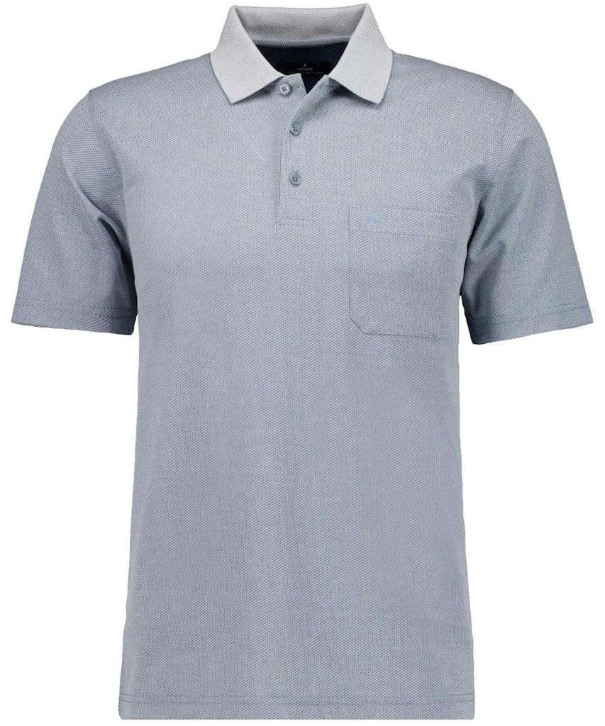 Ragman Herren Polo-Shirts Hellblau