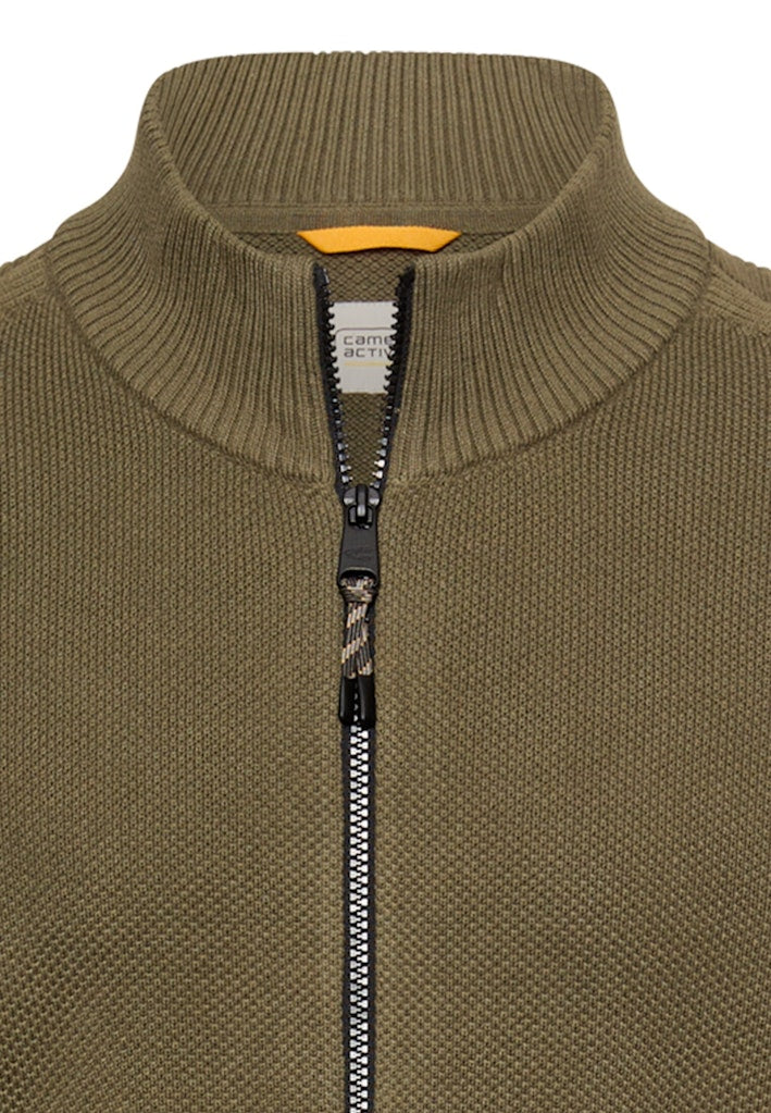 Camel active Herren Strickjacken Deep Olive